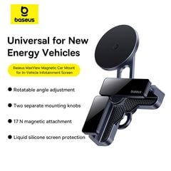 Giá Đỡ Từ Tính Trên Ô Tô Baseus MaxView for In-Vehicle Infotainment (150° Foldable, 270°Angle-Free Viewing)
