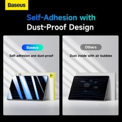 Kính Cường Lực Baseus Crystalline Series HD Tempered Glass Screen Protector for iPad Pro (2024) 11″ (with dust-proof installation tool)