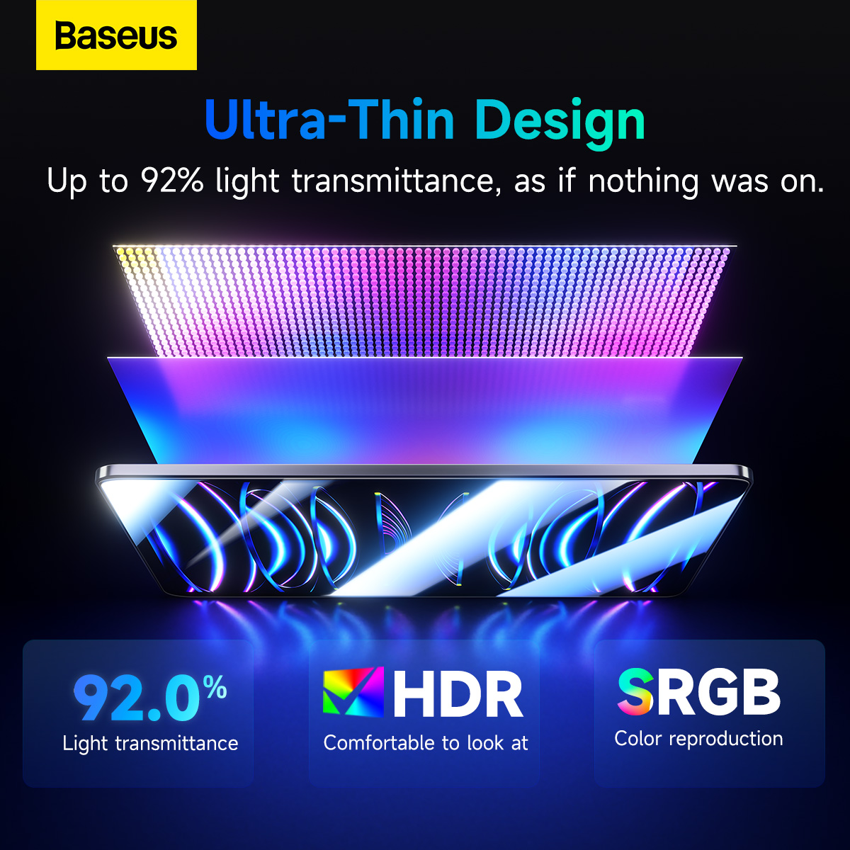 iHouse - Apple Authorized Reseller | Baseus Impact And Shatter Resistant Tempered Glass For iPad Air 13
