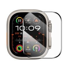 Kính Cường Lực/Miếng Dán Baseus NanoCrystal Full-Coverage Curved-Screen Crystal for 42mm/46mm AP Watch 10, 49mm AP Watch Ultra 1/2 (Bộ 1 Cái, Dust-Free Installation Tool and Cleaning Kit Included)