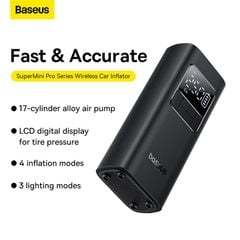 Máy Bơm Lốp ÔTô Không Dây Baseus SuperMini Pro Series Wireless Car Inflator 50W 4000mAh