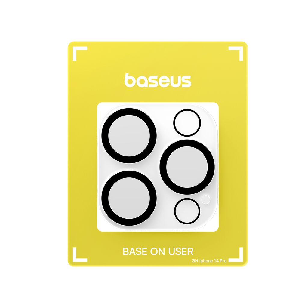 Kính Bảo Vệ Camera Baseus Crystal Series HD Full-frame for iP 15/16 Series (Pack of 2 with 2 cleaning kits)
