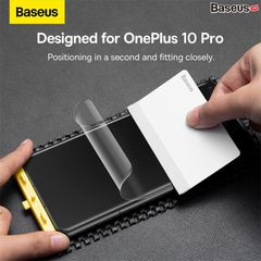 Kính Cường Lực Baseus 0.15mm Full-screen Curved Surface Water Gel Protector For OnePlus 10 Pro (2pcs/pack+Pasting Artifactl)