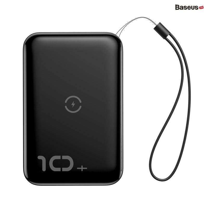 Pin dự phòng tích hợp sạc nhanh không dây Baseus Mini S Bracket Power Bank 10,000mAh (10W Wireless, 18W PD/ Quick Charge 3.0)