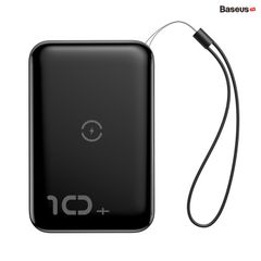 Pin dự phòng tích hợp sạc nhanh không dây Baseus Mini S Bracket Power Bank 10,000mAh (10W Wireless, 18W PD/ Quick Charge 3.0)