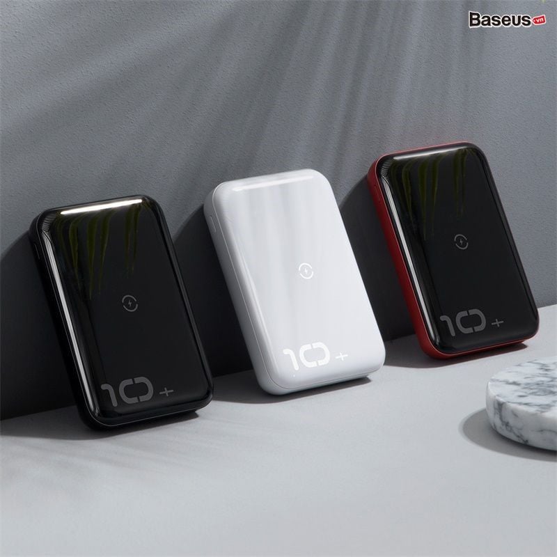 Pin dự phòng tích hợp sạc nhanh không dây Baseus Mini S Bracket Power Bank 10,000mAh (10W Wireless, 18W PD/ Quick Charge 3.0)