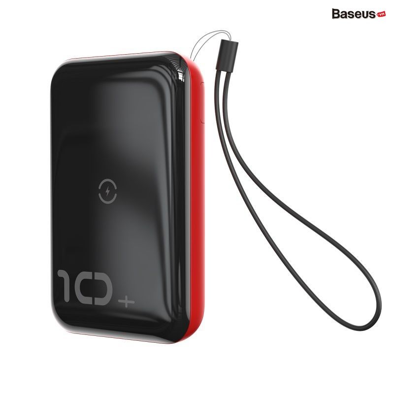 Pin dự phòng tích hợp sạc nhanh không dây Baseus Mini S Bracket Power Bank 10,000mAh (10W Wireless, 18W PD/ Quick Charge 3.0)