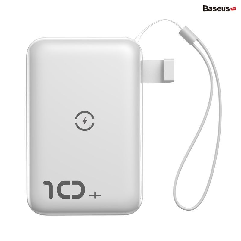 Pin dự phòng tích hợp sạc nhanh không dây Baseus Mini S Bracket Power Bank 10,000mAh (10W Wireless, 18W PD/ Quick Charge 3.0)