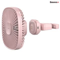 Quạt mini gắn lưng ghế dùng trên xe ô tô Baseus Natural Wind Magnetic Rear Seat Fan (Pin sạc 1000mAh, 2 cấp tốc độ, kết nối từ tính)