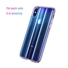 Ốp lưng trong suốt chuyển màu Baseus Aurora Case cho iPhone XS/ XR / Xs Max (Luxury Gradient Hard Plastic Case)