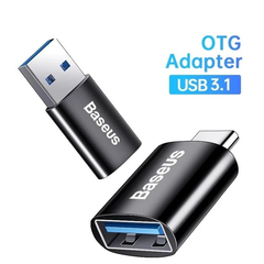 Đầu chuyển OTG Type C to USB 3.1 tốc độ cao Baseus Ingenuity Series Mini OTG Gen2 (Type-C to USB-A 3.1 Full Size, 10Gbps High speed OTG for Laptop/Macbook/iPad/Tablet/Smartphone)