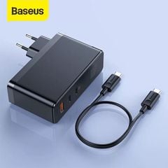 Bộ sạc nhanh đa năng Baseus GaN2 Pro Quick Charger 120W dùng cho Smartphone/ Tablet/ Macbook / Laptop (C+C+A, With C to C Cable, E-mark Chip)