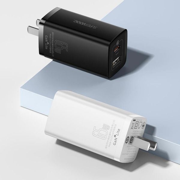 Cốc Sạc Nhanh Baseus GaN2 Lite Quick Charger 65W (Super Vooc, PD3.0/PPS/QC4.0/SCP/FCP Multi Quick Charge Protocol )