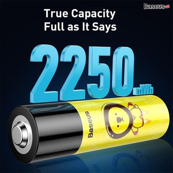 Pin sạc Baseus  AA Rechargeable Li-ion Battery (2250mWh, Bộ 2 cái)