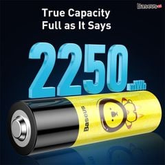 Pin sạc Baseus  AA Rechargeable Li-ion Battery (2250mWh, Bộ 2 cái)