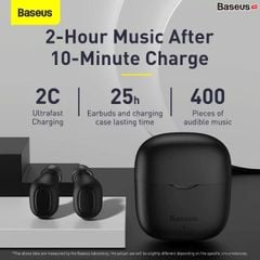 Tai nghe Bluetooth Baseus W12 True Wireless Earbuds (Bluetooth 5.1, 0.05s Low latency, App Tracking, Ultrfast charge)