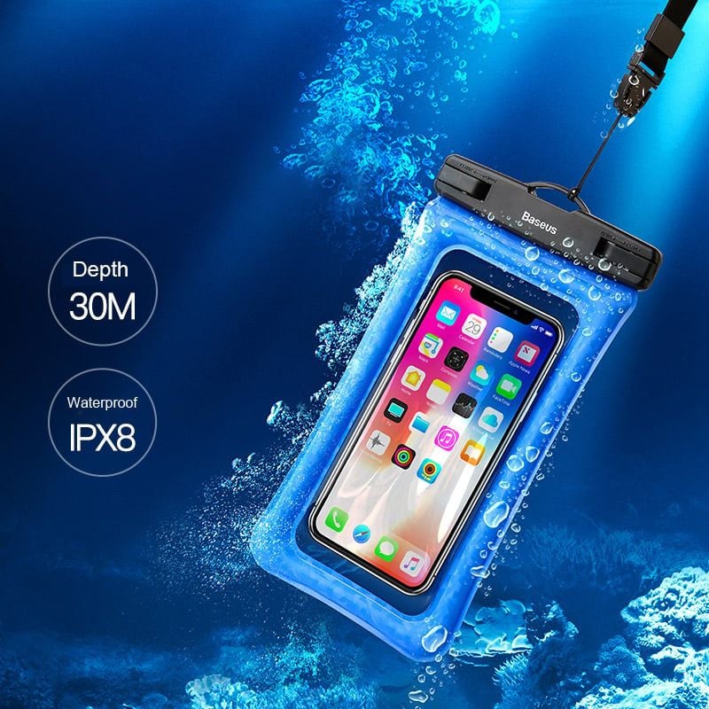 Túi hơi chống nước, chống chìm đa năng Basseus Air Cushion Waterproof LV258 cho iPhone / Samsung.