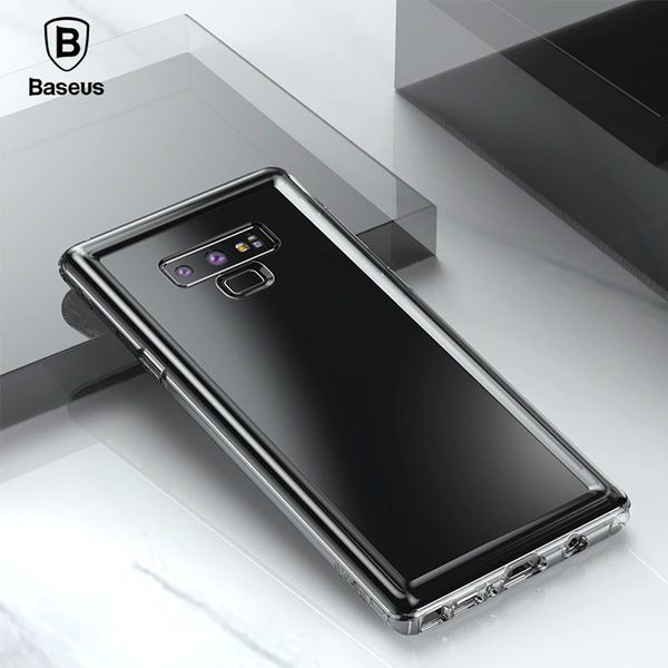 Ốp lưng túi khí chống Siêu chống sốc và va đập Baseus Safety Airbags cho Samsung Galaxy Note 9 ( TPU Soft Silicone,  Military Level Anti Knock Case)