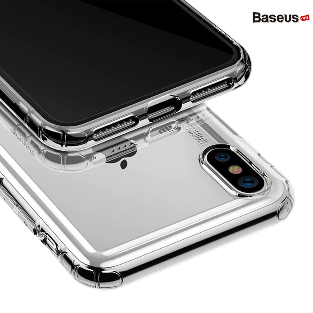 Ốp lưng túi khí Siêu chống sốc và va đập Baseus Safety Airbags cho iPhone XS/ XR/ XS Max ( TPU Soft Silicone,  Military Level Anti Knock Case)