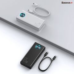 Pin sạc dự phòng đa dụng công suất cao Baseus Amblight Digital Display Quick Charge Power Bank (30000 mAh, 65W, USB*4 + Type C Input/Output + Lightning + Micro USB)