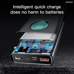 Pin dự phòng sạc nhanh Baseus Amblight PD/QC3.0 Quick charge cho Smartphone/ Tablet/ Macbook ( 20000mAh / 30000mAh, 18W / 33W, PD & QC3.0 , 2*Port USB+ Type C in/out, LED Display)