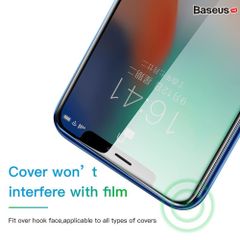 Kính cường lực 5 lớp siêu bền - chống nhìn trộm Baseus Anti Spy 3D Curved-screen cho iPhone X/XS Max/iP 11 Pro Max (0.23mm, 3D Anti Peeping Tempered Glass Film)