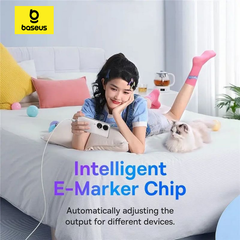 Cáp sạc nhanh Baseus Explorer Series 2 – Type-C to Type-C 100W, tự ngắt, kiểm soát nhiệt, dùng cho MacBook, laptop, điện thoại