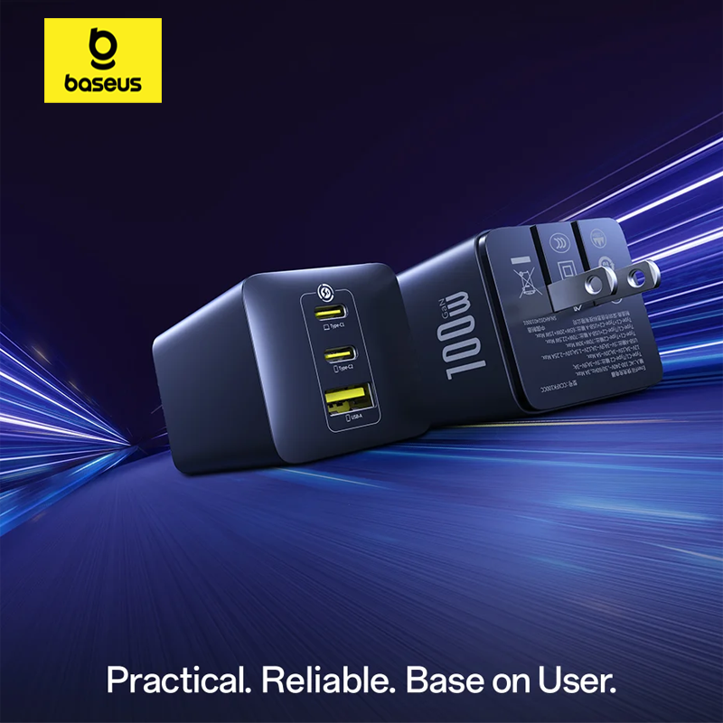 Củ Sạc Nhanh 2C+1A Baseus EnerFill FE11 100W (8-point safety protection)