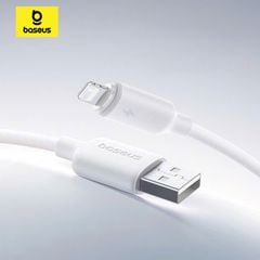 Cáp Sạc Nhanh USB to Lightning Baseus Foamed Silicone 2.4A (1m, Foamed Silicone)