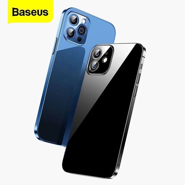 Ốp lưng trong suốt Baseus Simple Case dùng cho iPhone 12 Series (Ultra Slim, High Transparent, Soft TPU Silicone)