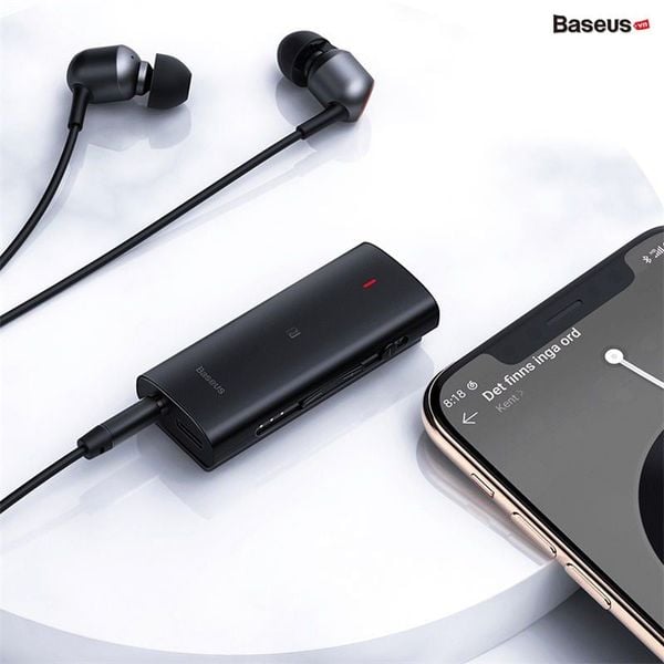 Bộ thu Bluetooth Receiver Baseus BA03 Immersive Virtual 3D ( Bongiovi DPS 3D / Live Sound effect APT-X NFC/ CVC Noise Reduction)