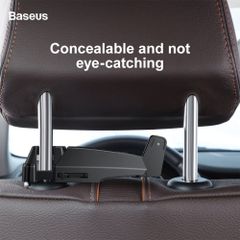 Bộ đế giữ điện thoại gắn lưng ghế trước dùng trên xe hơi Baseus Backseat Vehicle Phone Holder Hook