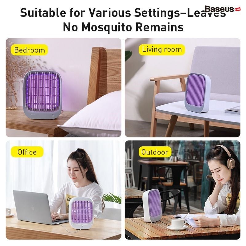 Đèn bắt muỗi thông minh Baseus Baijing Desktop Mosquito Lamp (UV LED Mosquito Insect Killer Lamp)