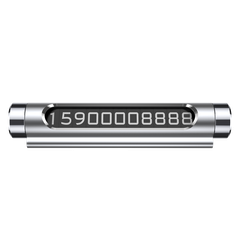 Bảng số điện thoại Baseus Metal Parking Card LV122 dùng cho xe hơi ( Nam châm, hợp kim nhôm cao cấp)
