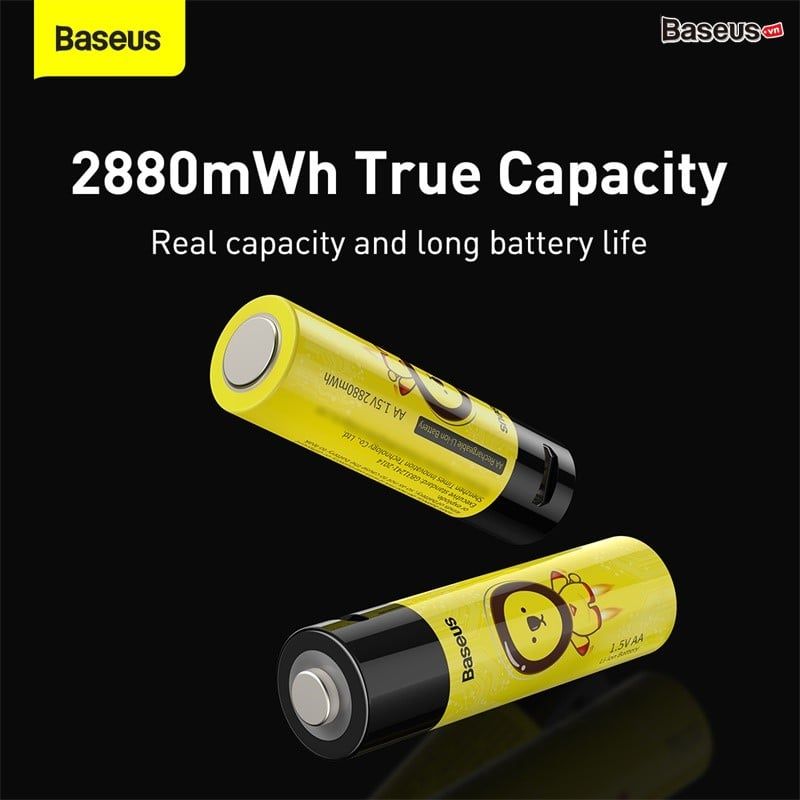 Pin sạc Baseus AA Rechargeable Li-ion Battery 2880mWh