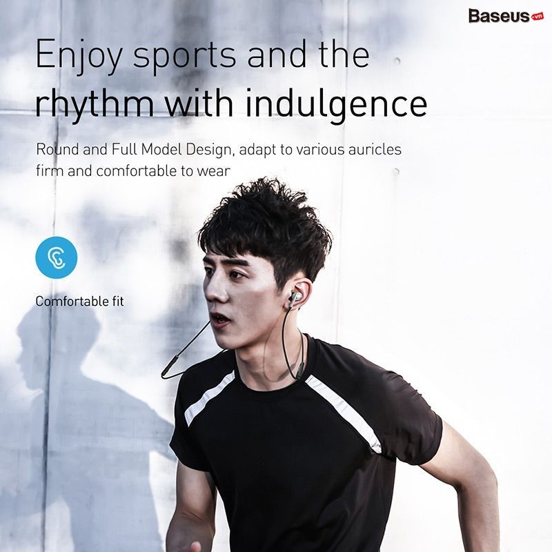 Tai nghe Bluetooth thể thao Baseus Encok S30 Sport Earphone (Bluetooth V5.0, Hifi Stereo, Effective Noise Reduction,IP5X Water-proof)