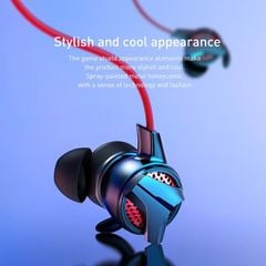 Tai nghe Gaming Baseus Gamo H15 AUX 3.5mm dành cho Game thủ (Gamer Gaming Hi-Fi Earbuds with Dual Microphone)