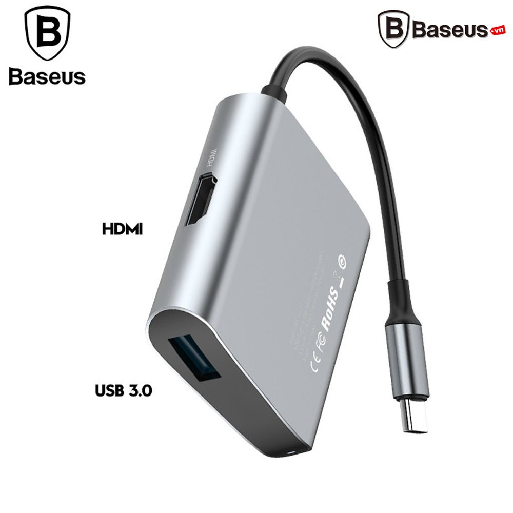 Hub USB Type C tốc độ cao Baseus (USB type C to Hub USB 3.0/2.0, SD/ TF Card Reader, HDMI, LAN RJ45)