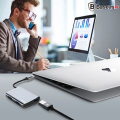 Hub USB Type C tốc độ cao Baseus (USB type C to Hub USB 3.0/2.0, SD/ TF Card Reader, HDMI, LAN RJ45)