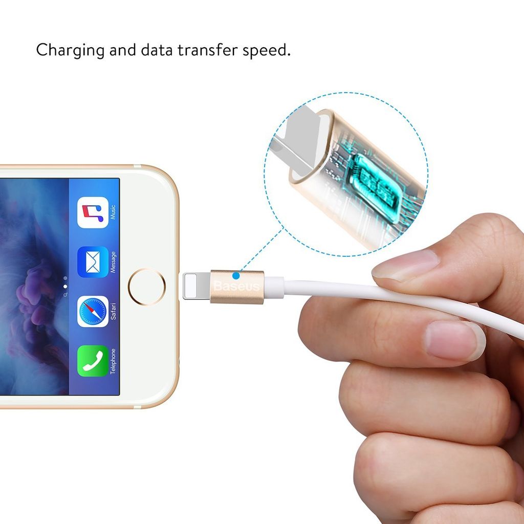 Cáp sạc và đồng bộ tốc độ cao Baseus USB Type C - Lightning cho iPhone / iPad