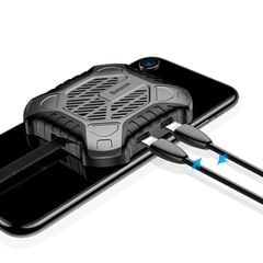Bộ chia cổng Lightning 1 thành 2 tích hợp quạt tản nhiệt Baseus X-Men Audio Radiator cho iPhone ( Lightning 8Pin to Dual Lightning 8Pin Cooler for Gamer)