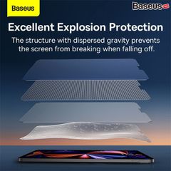 Kính Cường Lực Full Màn Hình Chống Trầy Siêu Nét Baseus 0.3mm Full-Glass Tempered Glass Film Cho iPad Pro/Air/Mini (12.9, 11, 10.9, 10.5, 10.2, 9.7, 8.3, 7.9 inch)