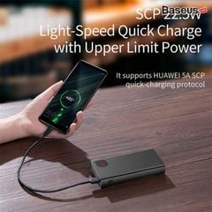 Pin dự phòng sạc nhanh, vỏ kim loại Baseus Adaman Metal Digital Display Quick Charge Power Bank  (10.000mAh/20.000mAh, 22.5W, PD/QC3.0 Quick charge Power Bank, 2022 New Edition)