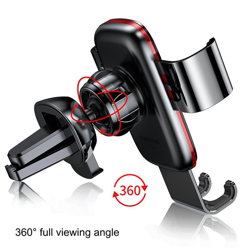 Bộ đế giữ điện thoại khóa tự động dùng cho xe hơi Baseus Metal Age Gravity Car Mount LV229（Air Outlet Version - Gắn khe gió máy lạnh）