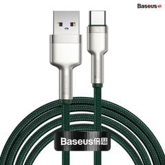 Cáp sạc nhanh, siêu bền Baseus Cafule Metal Series Type C 40W (USB to Type C, Zinc Alloy Material, Super Quick charge & Data Cable)