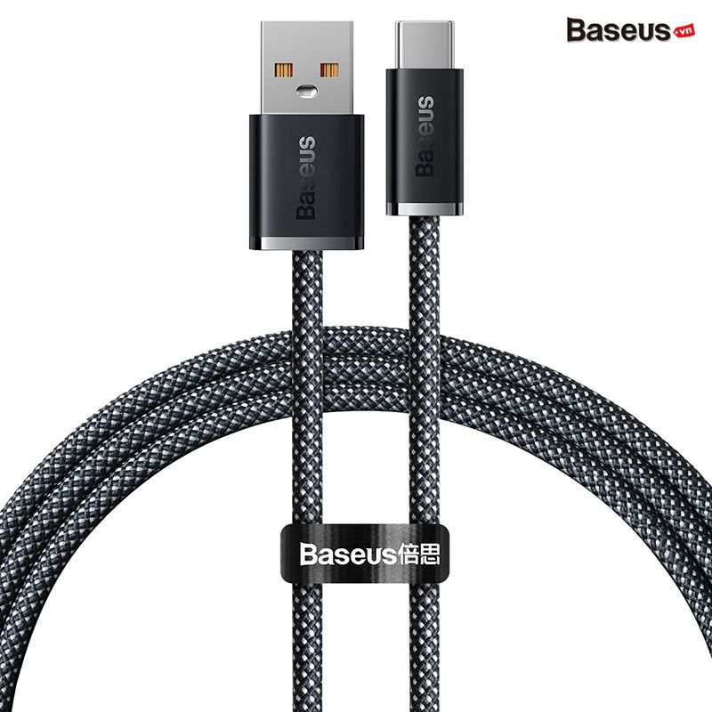 Cáp Sạc Nhanh, Vải Dù Siêu Bền Baseus Dynamic Series USB to Type-C 100W (5A/20V, ABS+ High Density Braided Wire, Fast Charging Data Cable)