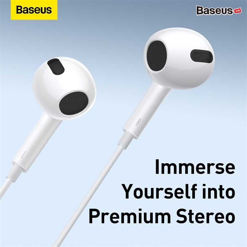 Tai Nghe Baseus Encok 3.5mm lateral in-ear Wired Earphone H17