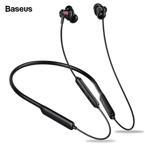 Tai nghe Bluetooth thể thao Baseus Encok S12 (IP5X, Waterproof, Bluetooth 5.0 Neckband Earphone)