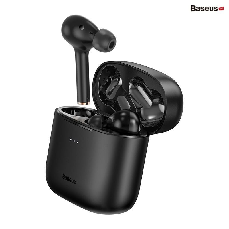 Tai nghe Bluetooth Baseus Encok W06 True Wireless Earphones (TWS, Wireless charger, APT-X Support, iP55, CVC Noise Canceling, New Upgrade Model 2021)