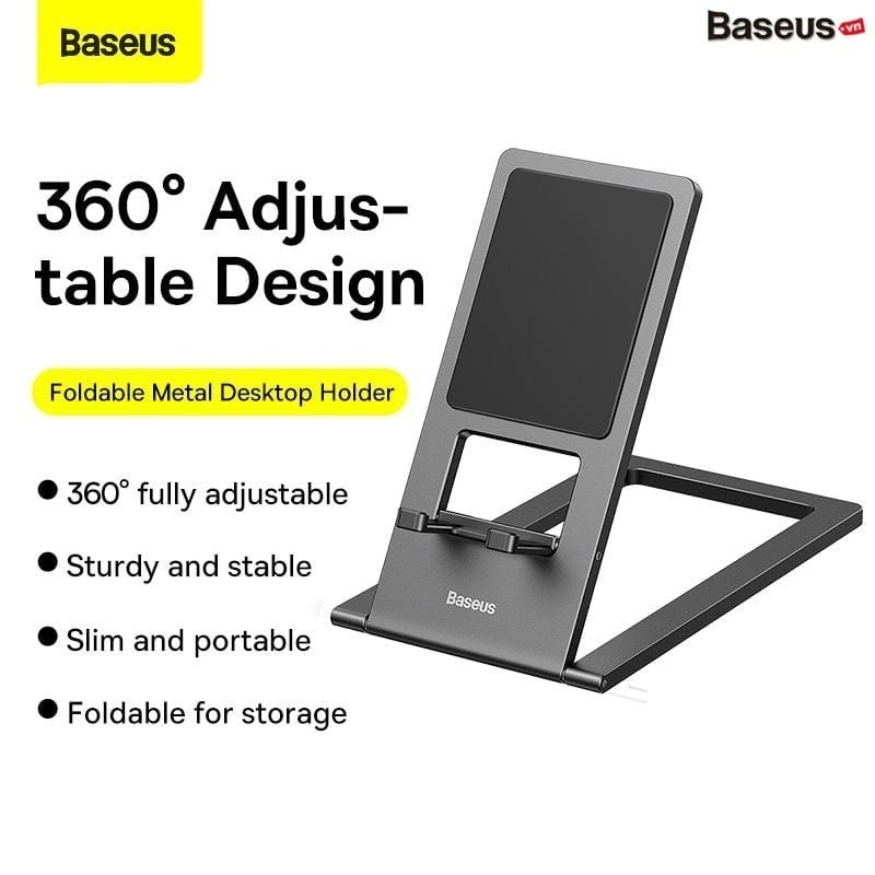 Giá Đỡ Điện Thoại Và Máy Tính Bảng Xếp Gọn Baseus Foldable Metal Desktop Holder (Universal Holder Stand)